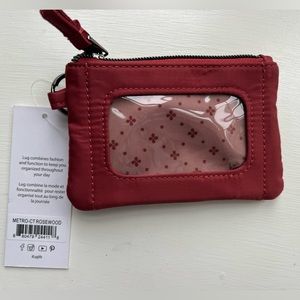 Lug Metro ID pouch in Rosewood